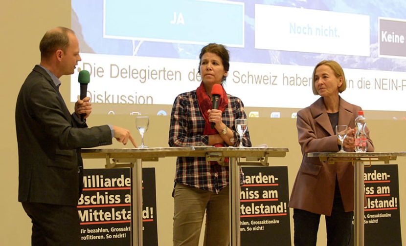 Podium Unternehmenssteuerreform III in Trimbach