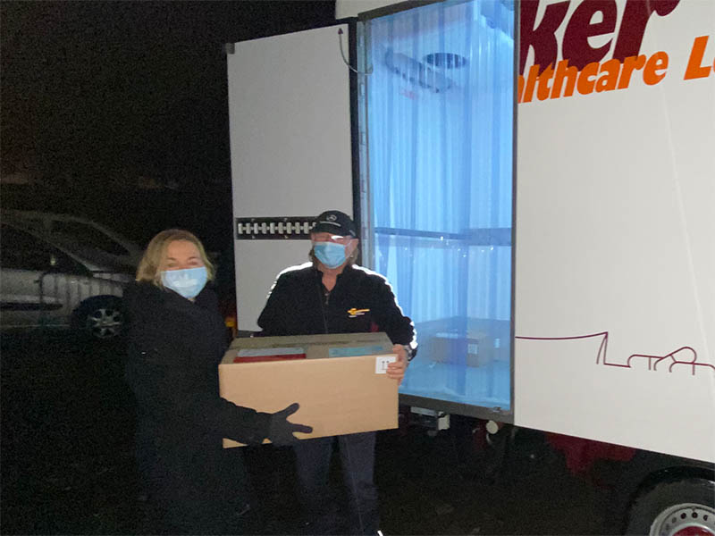 Eintreffen der ersten Impfstoff-Lieferung in Solothurn